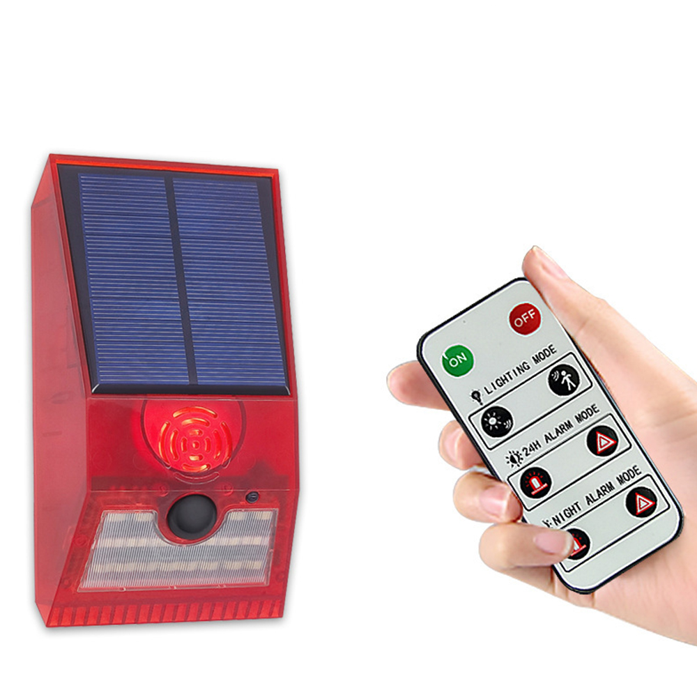 Outdoor Lighting With Motion Sensor - Luz de Alarma Solar Multifuncional con