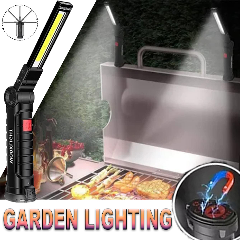 Outdoor Lighting Bulbs - Linterna LED portátil con gancho magnético,