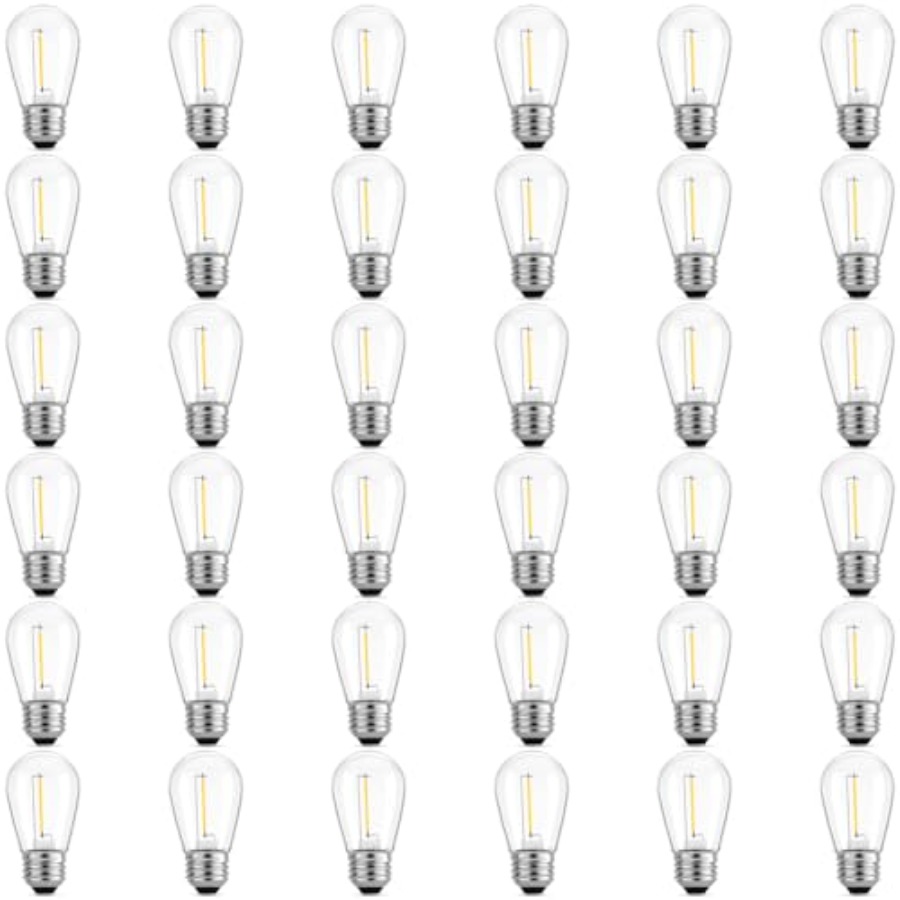 Outdoor Lighting Bulbs - Paquete de 36 Bombillas LED S14