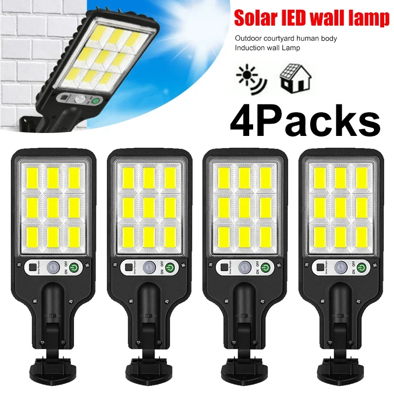Outdoor Lighting Solar - Potente Lámpara Solar LED para Exteriores,