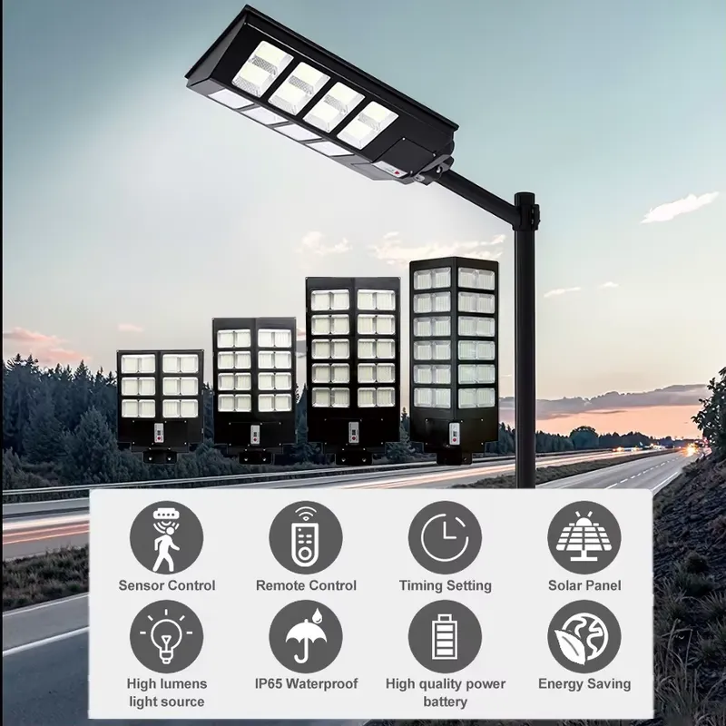 Outdoor Lighting With Motion Sensor - Lámpara Solar LED de 9W para