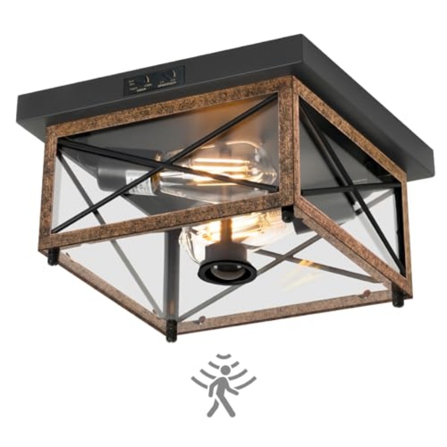 Outdoor Lighting With Motion Sensor - Lámpara de Techo Exterior con Sensor