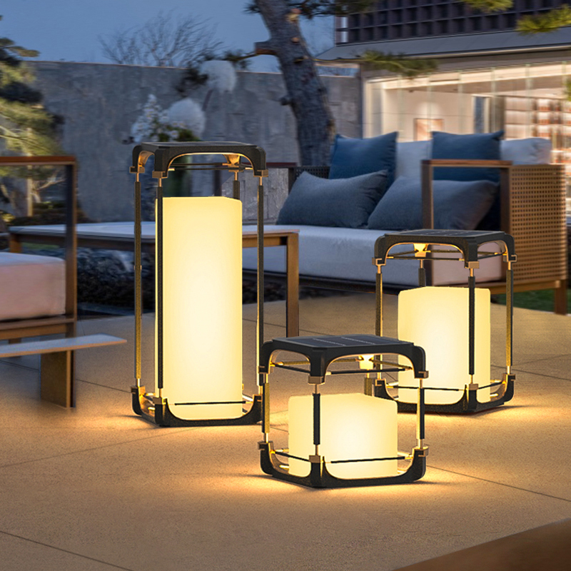 Outdoor Lighting Decoration - Lámpara de Pie Luminosa para Patio,