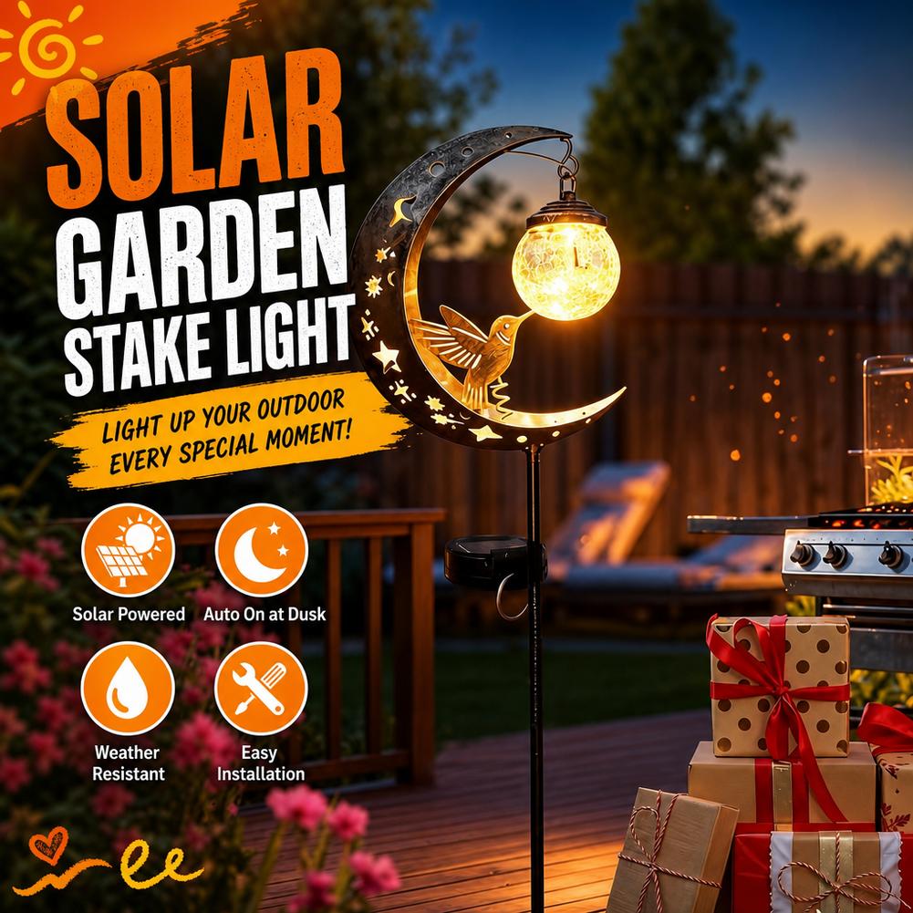 Outdoor Lighting Yard Stakes - Lámpara Solar para Jardín con Silueta