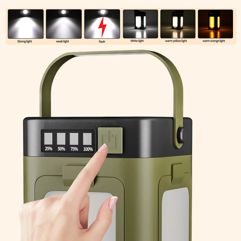 Lámpara Solar Portátil para Ca - Outdoor Lighting Bulbs reseña y precio