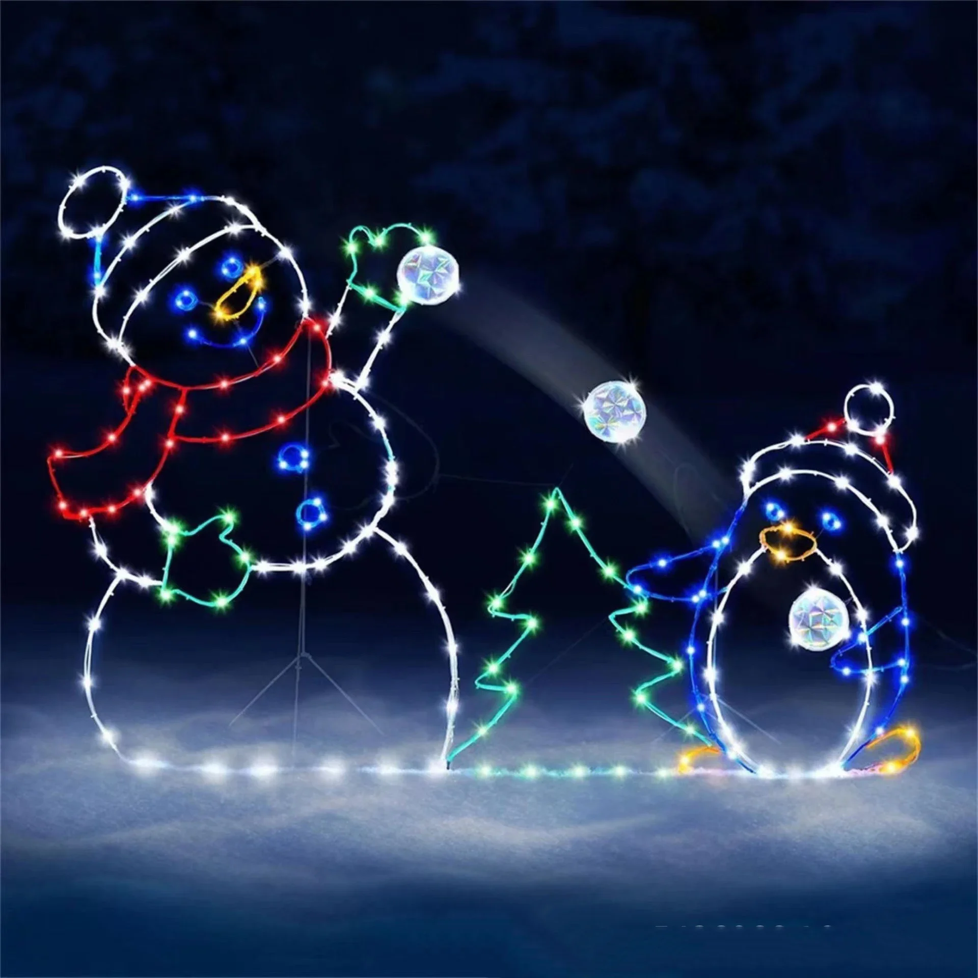 Bola de nieve animada, luz LED - Outdoor Lighting Manufacturers reseña y precio