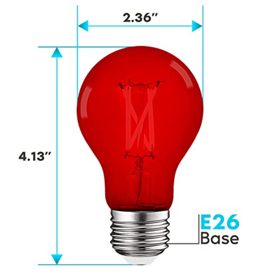 Bombillas LED Edison A19, Equi - Outdoor Lighting Decoration reseña y precio
