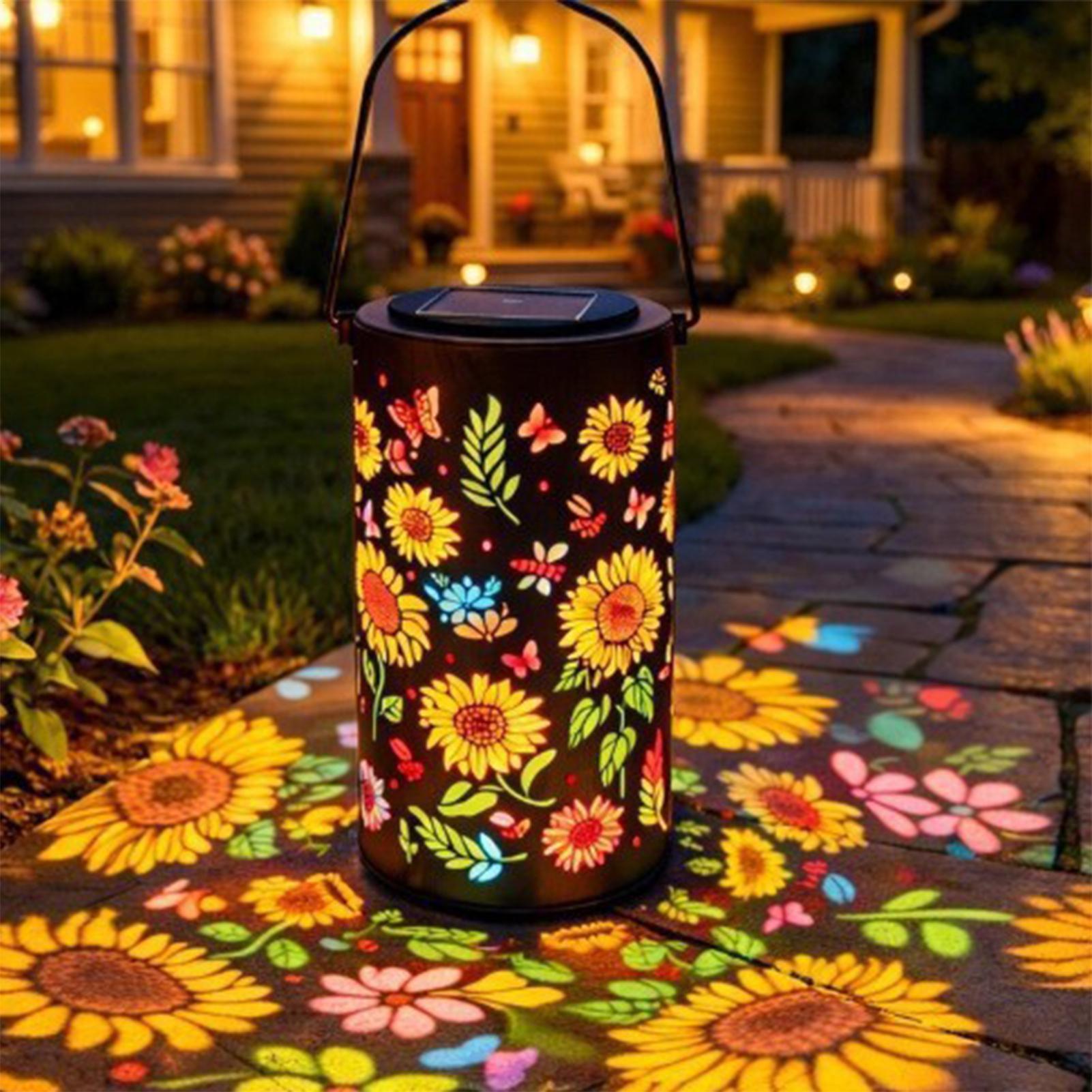 Lámpara Solar de Girasol, Resi - Outdoor Lighting For Patio reseña y precio