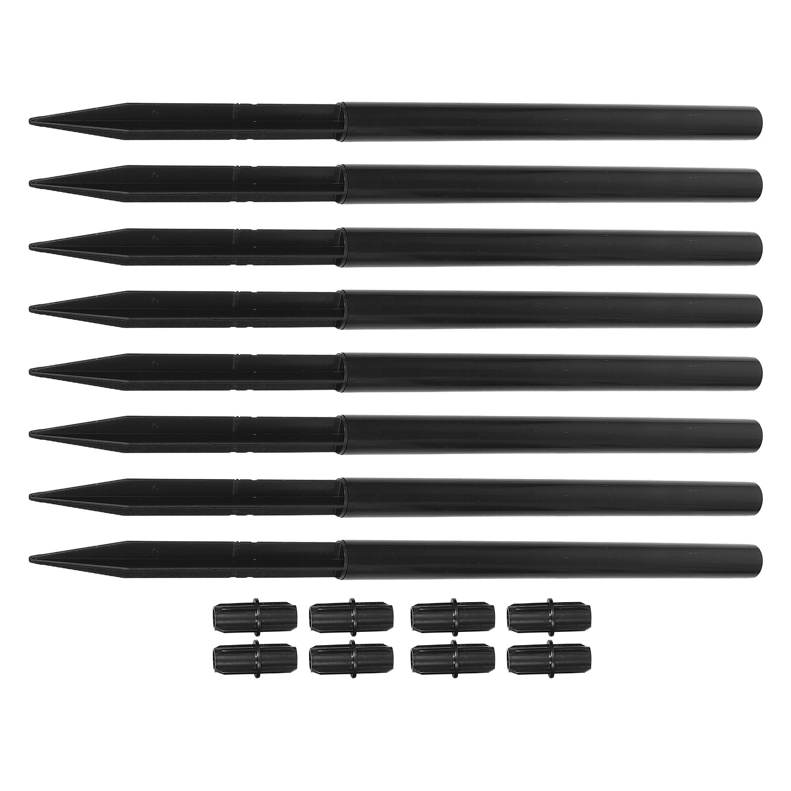 Juego de 8 estacas solares de  - Outdoor Lighting Black reseña y precio