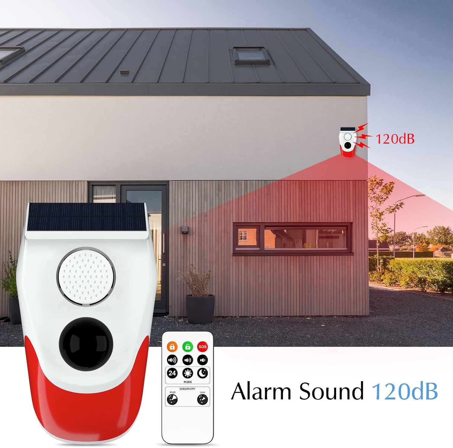 Alarma Solar para exteriores c - Outdoor Lighting With Motion Sensor reseña y precio