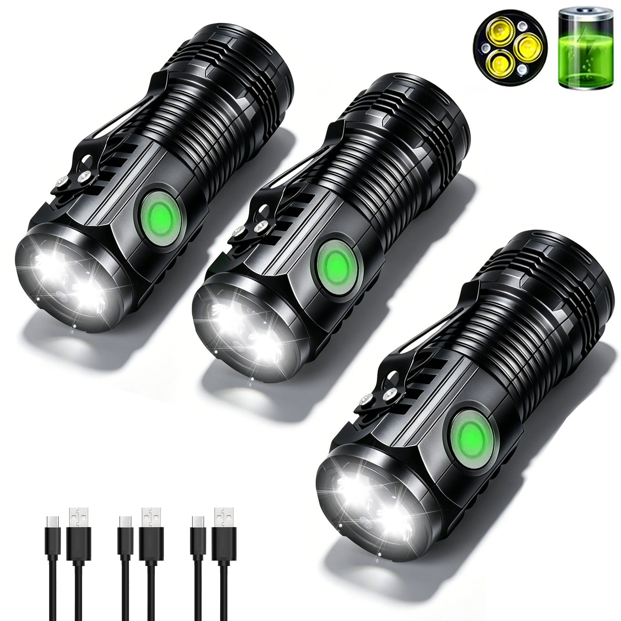 Linterna portátil recargable p - Outdoor Lighting Black reseña y precio