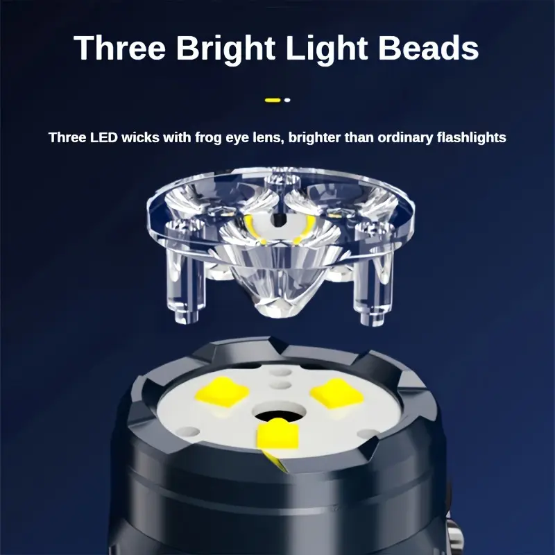 Linterna portátil recargable p - Outdoor Lighting Black reseña y precio