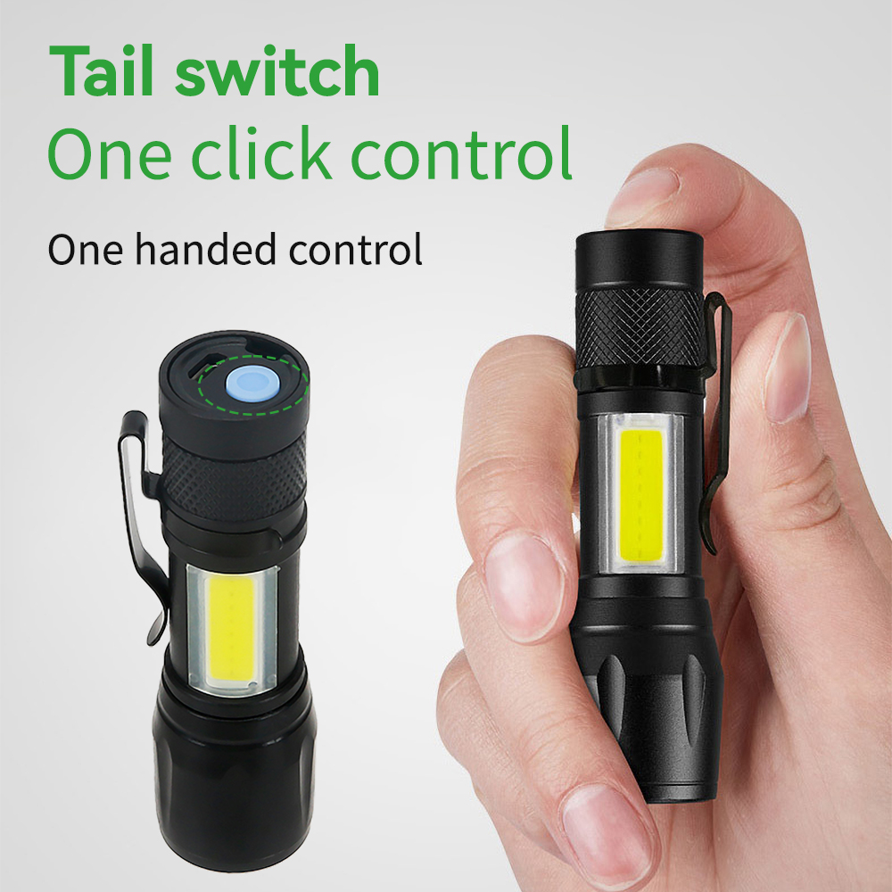 Mini linterna LED COB+XPE, lin - Outdoor Lighting Black reseña y precio