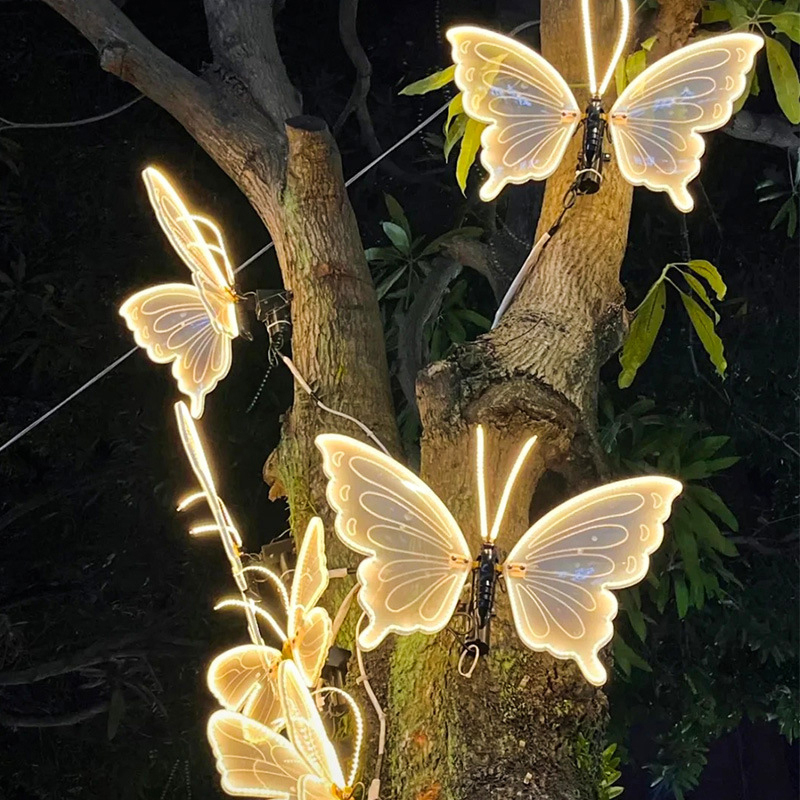 Luces LED de mariposa estática - Outdoor Lighting Ideas For Party reseña y precio