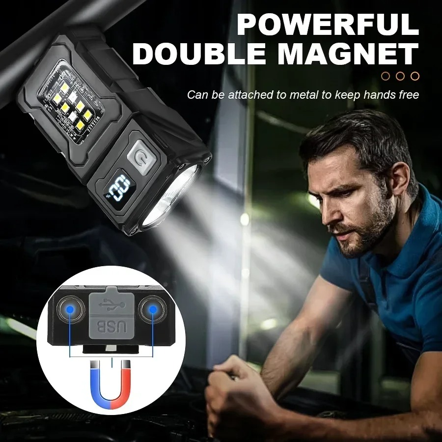 Mini Linterna LED Recargable p - Outdoor Lighting Black reseña y precio