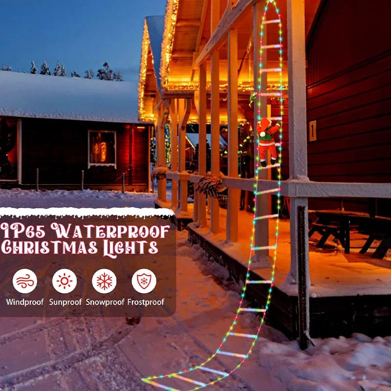 Luces LED de Navidad, Cadena d - Outdoor Lighting Decoration reseña y precio
