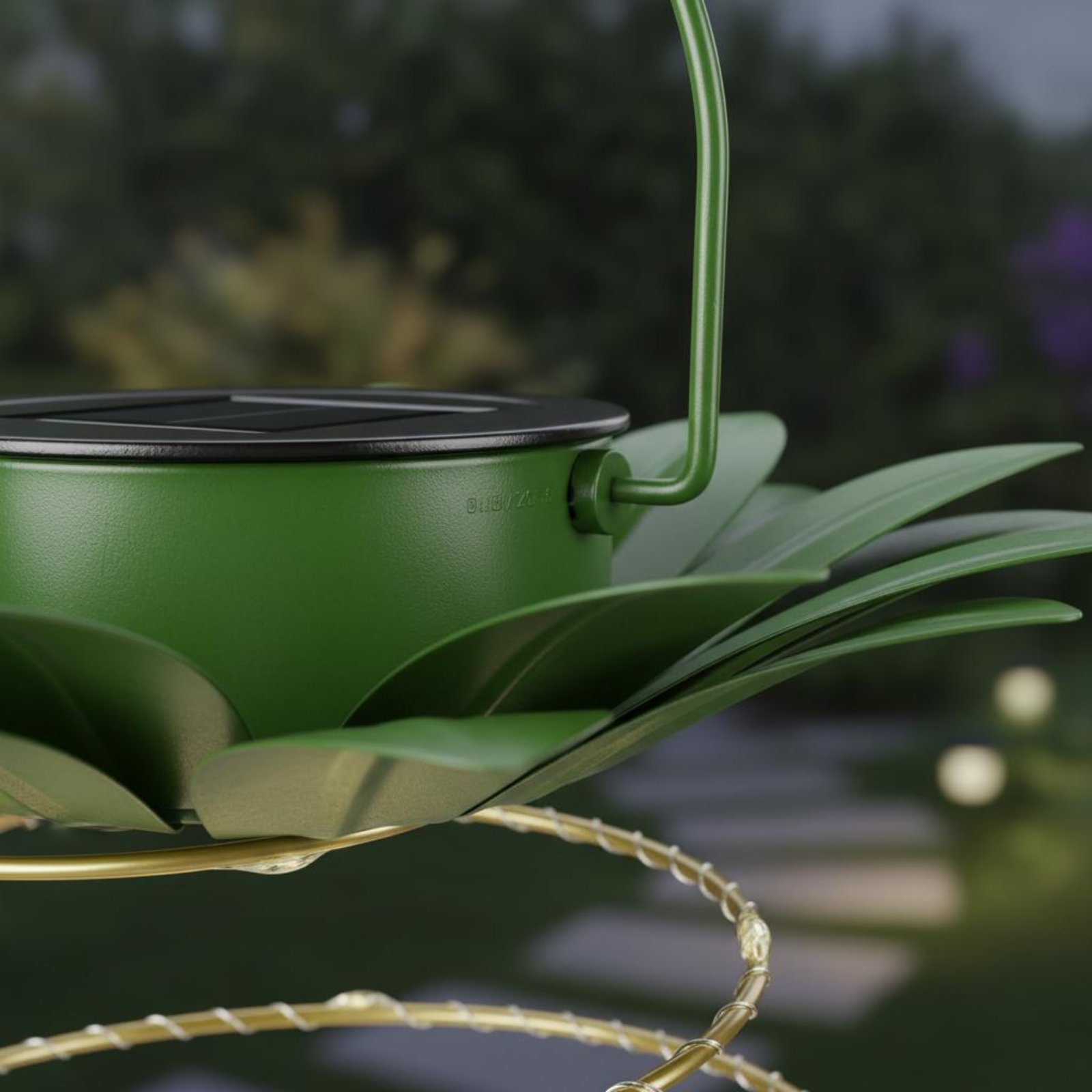 Lámpara solar con forma de piñ - Outdoor Lighting For Patio reseña y precio
