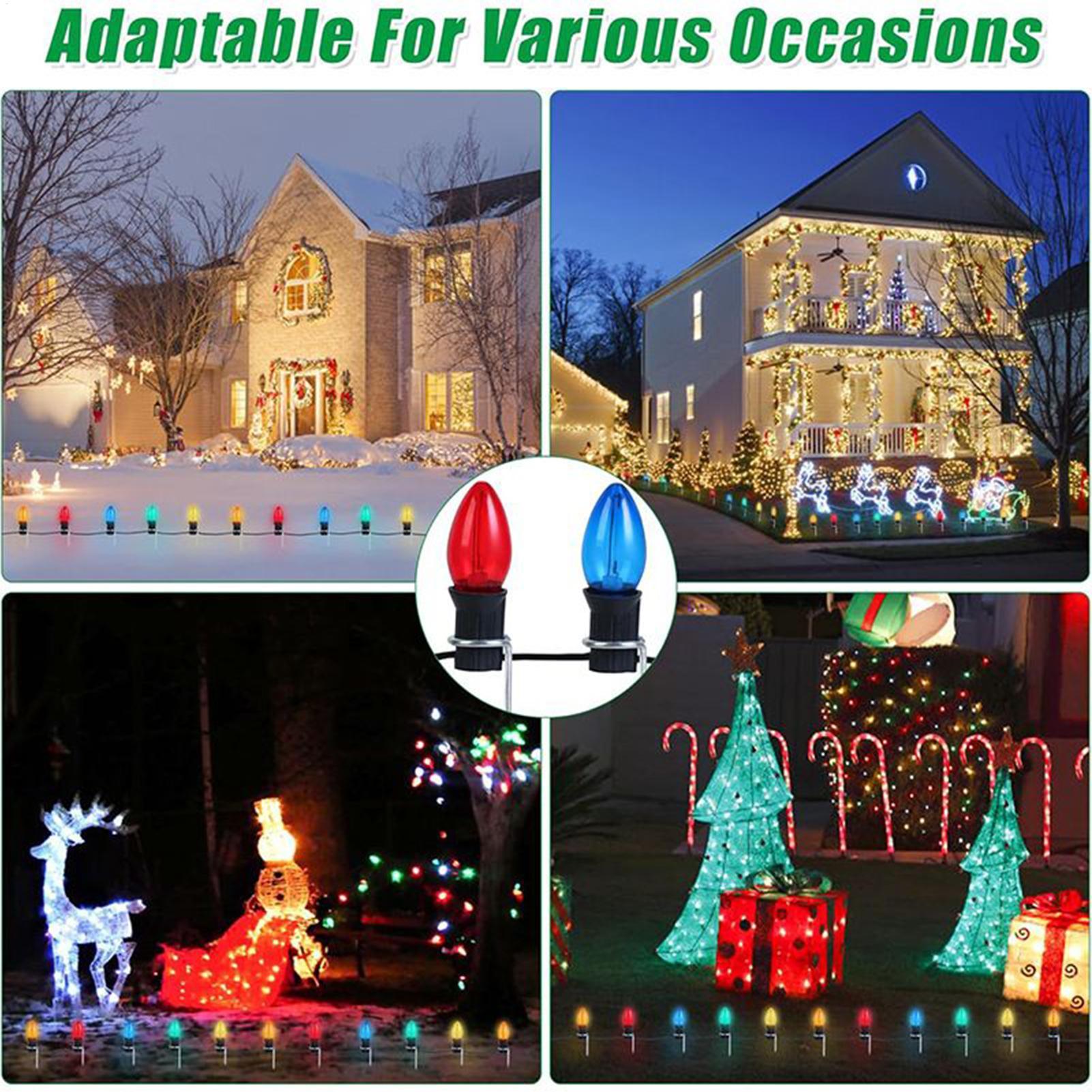 Estacas de luz navideña para P - Outdoor Lighting Yard Stakes reseña y precio