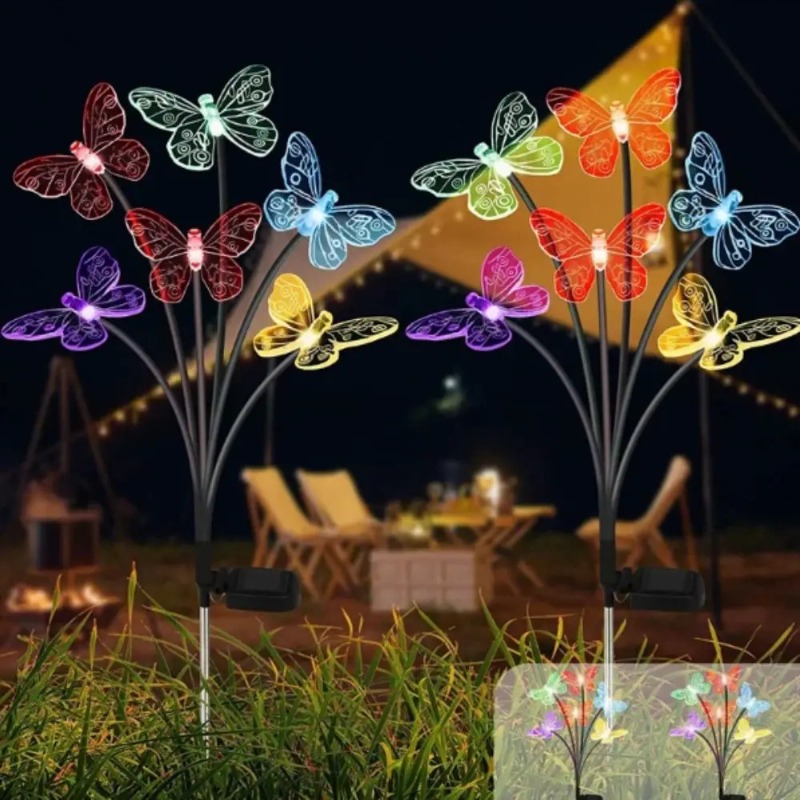 Luces de Mariposa con Energía  - Outdoor Lighting For Patio reseña y precio