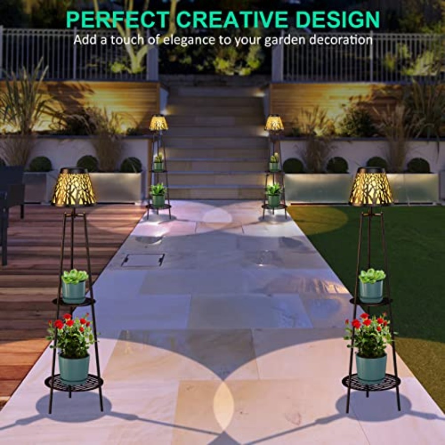 Paquete de 2 Lámparas Solares  - Outdoor Lighting Decoration reseña y precio