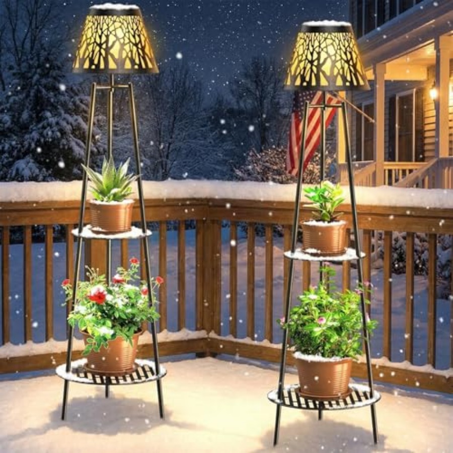 Paquete de 2 Lámparas Solares  - Outdoor Lighting Decoration reseña y precio
