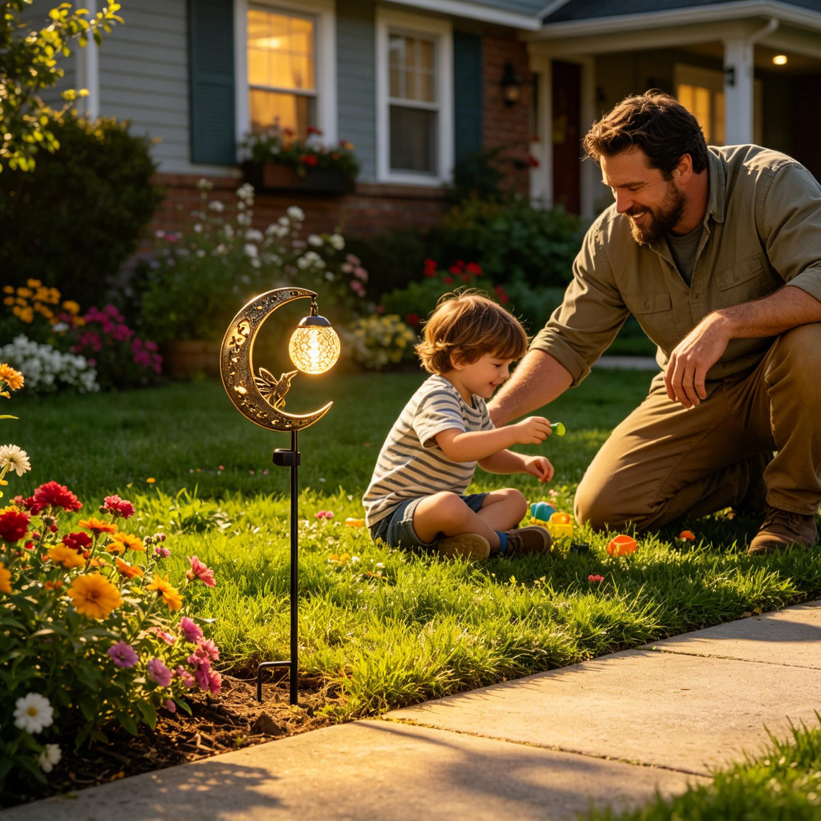 Luces solares para exteriores, - Outdoor Lighting Yard Stakes reseña y precio
