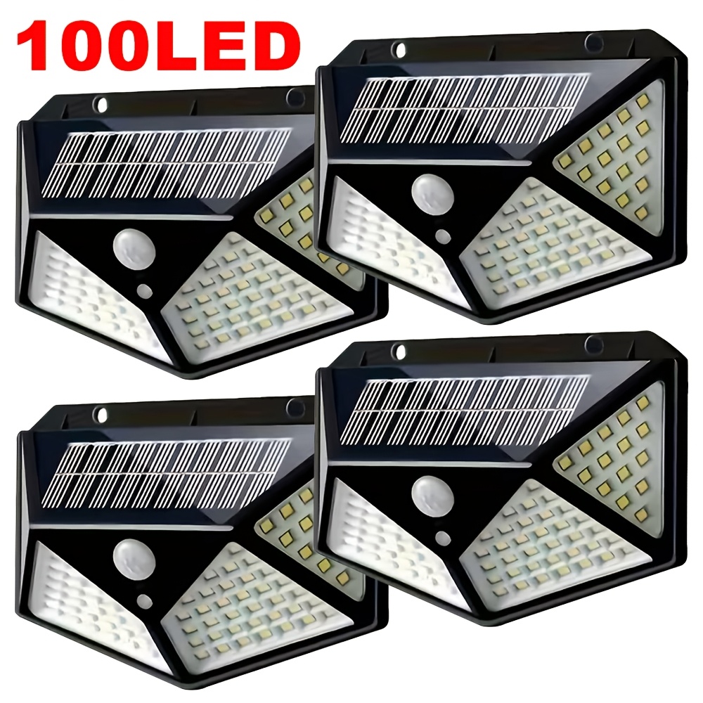 Lámpara Solar de Jardín de 100 - Outdoor Lighting With Motion Sensor reseña y precio