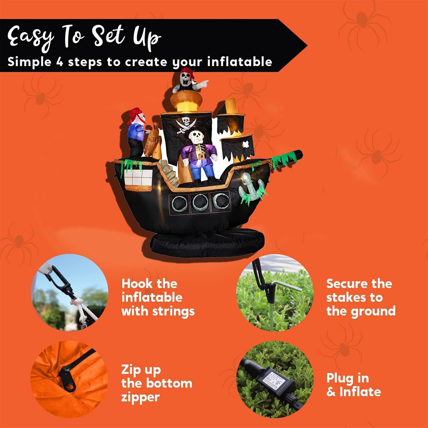 Decoración inflable de Hallowe - Outdoor Lighting Yard Stakes reseña y precio