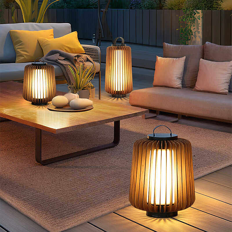 Lámpara de pie luminosa para p - Outdoor Lighting Decoration reseña y precio