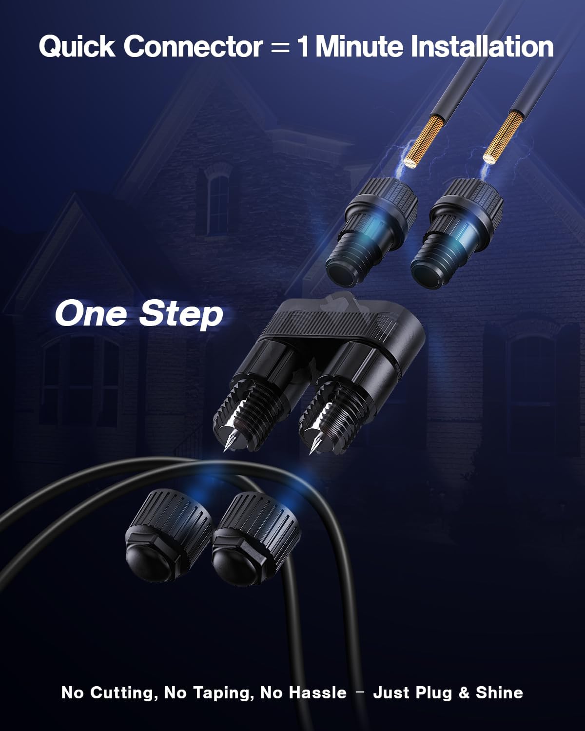 Paquete de Doce Conectores Fas - Outdoor Lighting Connectors reseña y precio