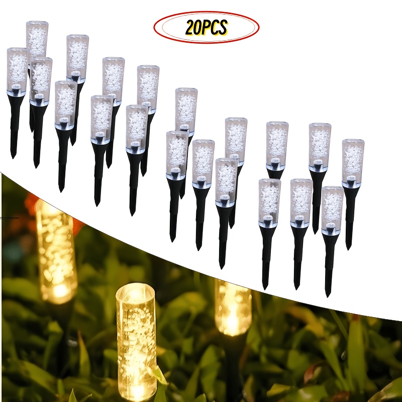 Luces Solares de Tubo de Burbu - Outdoor Lighting Yard Stakes reseña y precio